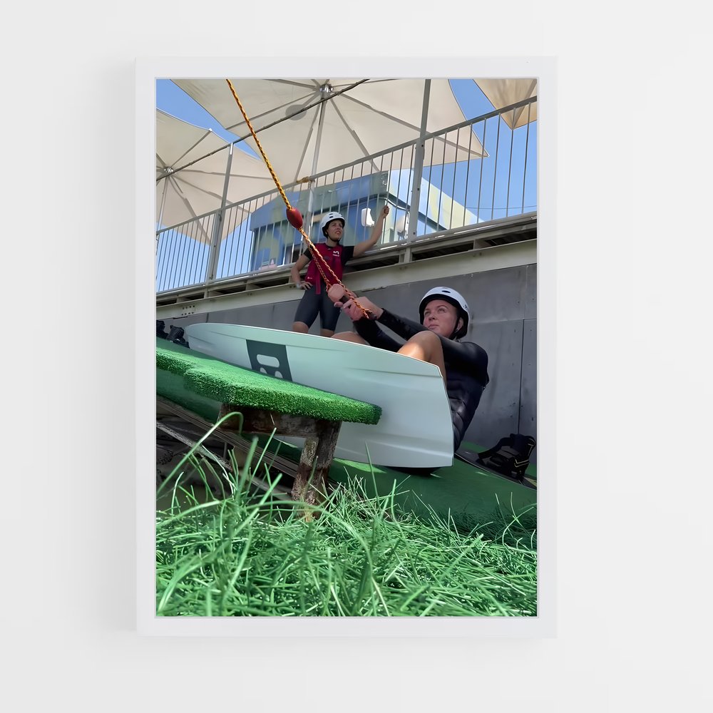 Poster Évasion en Barque – affiche Wakeboarding (vue 3)